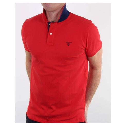 Gant Polo Shirt גאנט חולצת צווארון צבע אפור